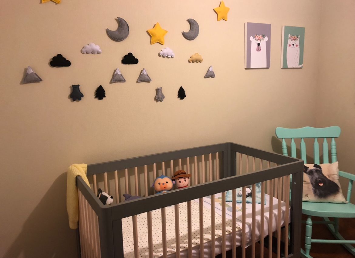 (#PG2951) Cuna Lolly 3 en 1 gris con madera + Colchón. Marca Babyletto y Drimkip