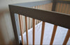 (#PG2951) Cuna Lolly 3 en 1 gris con madera + Colchón. Marca Babyletto y Drimkip