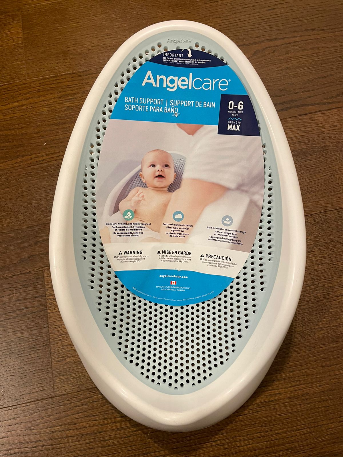 (#PG2969) Silla soporte para baño. Marca Angelcare