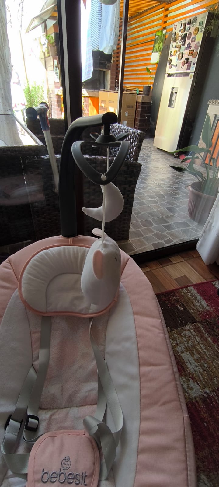 (#PG2984) Silla Nido Baby Swing Rosado. Marca Bebesit