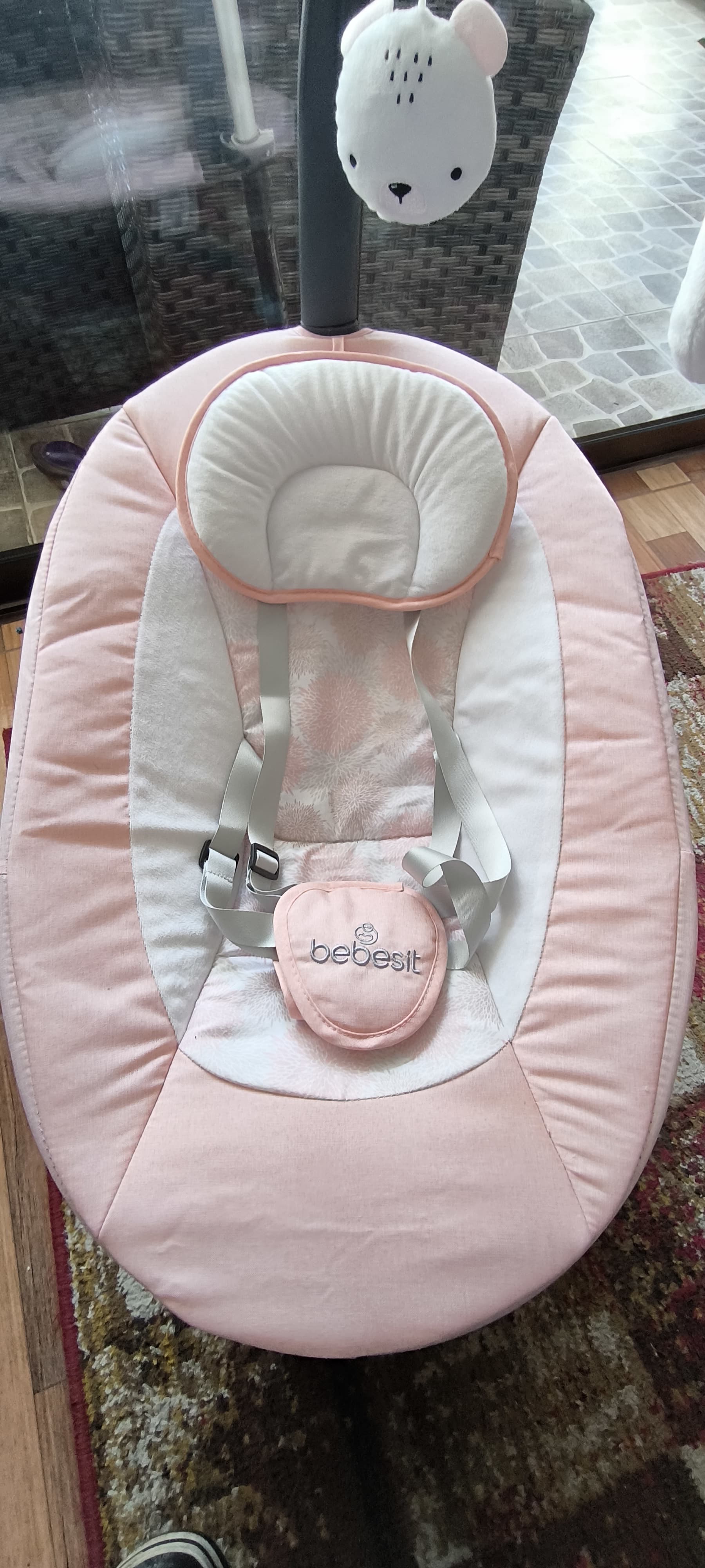 (#PG2984) Silla Nido Baby Swing Rosado. Marca Bebesit