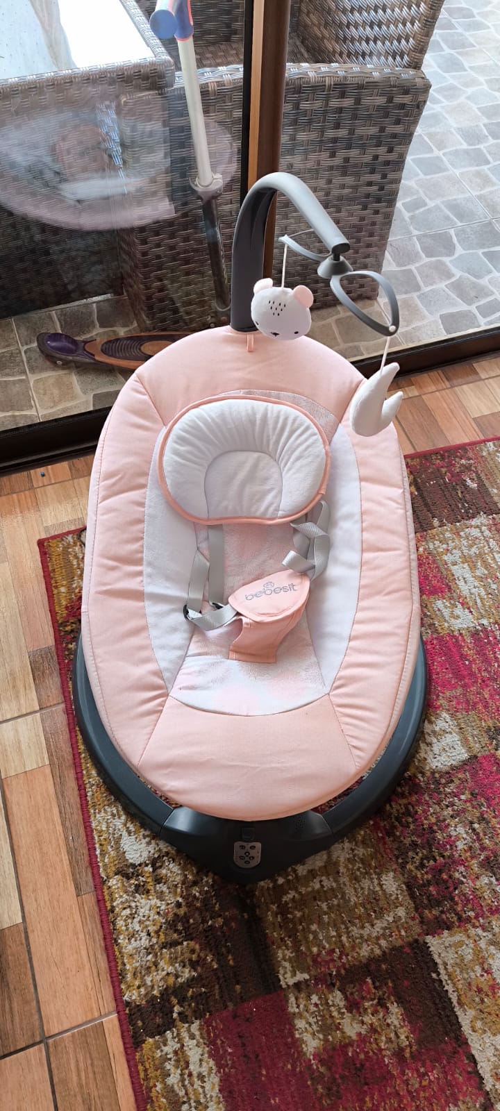 (#PG2984) Silla Nido Baby Swing Rosado. Marca Bebesit