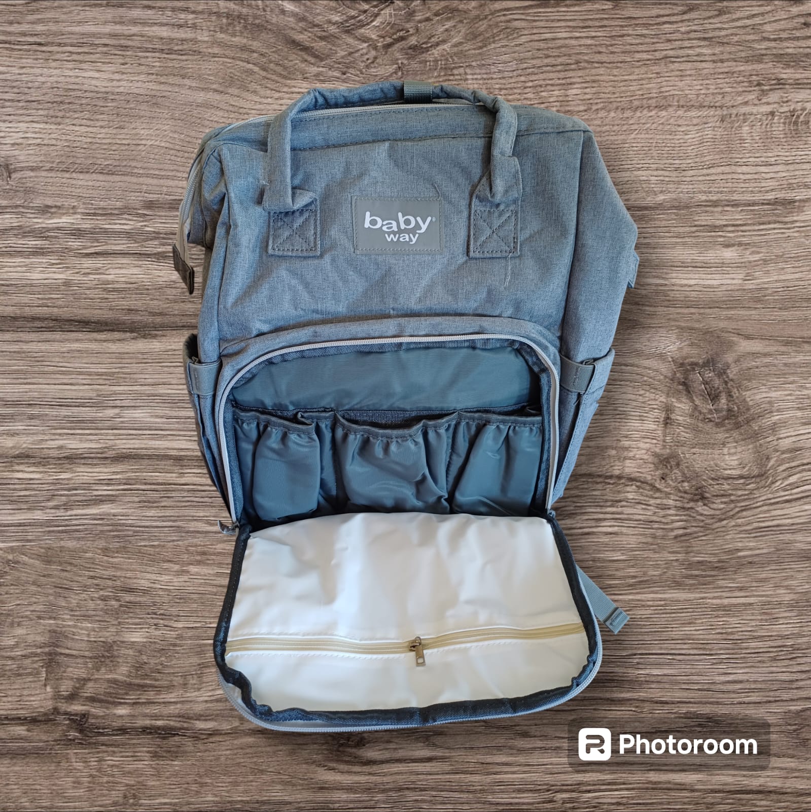 (#PG3014) Pañalera cambiador. Marca Baby Way