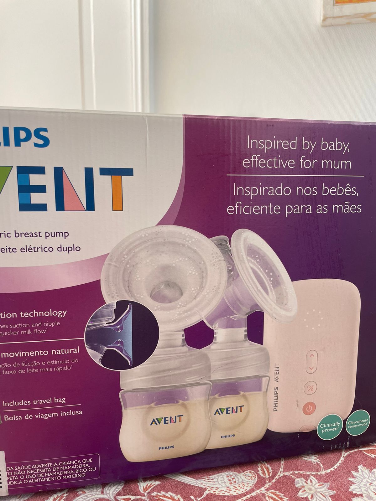 (#PG3032) Extractor eléctrico doble. Marca Avent Philips