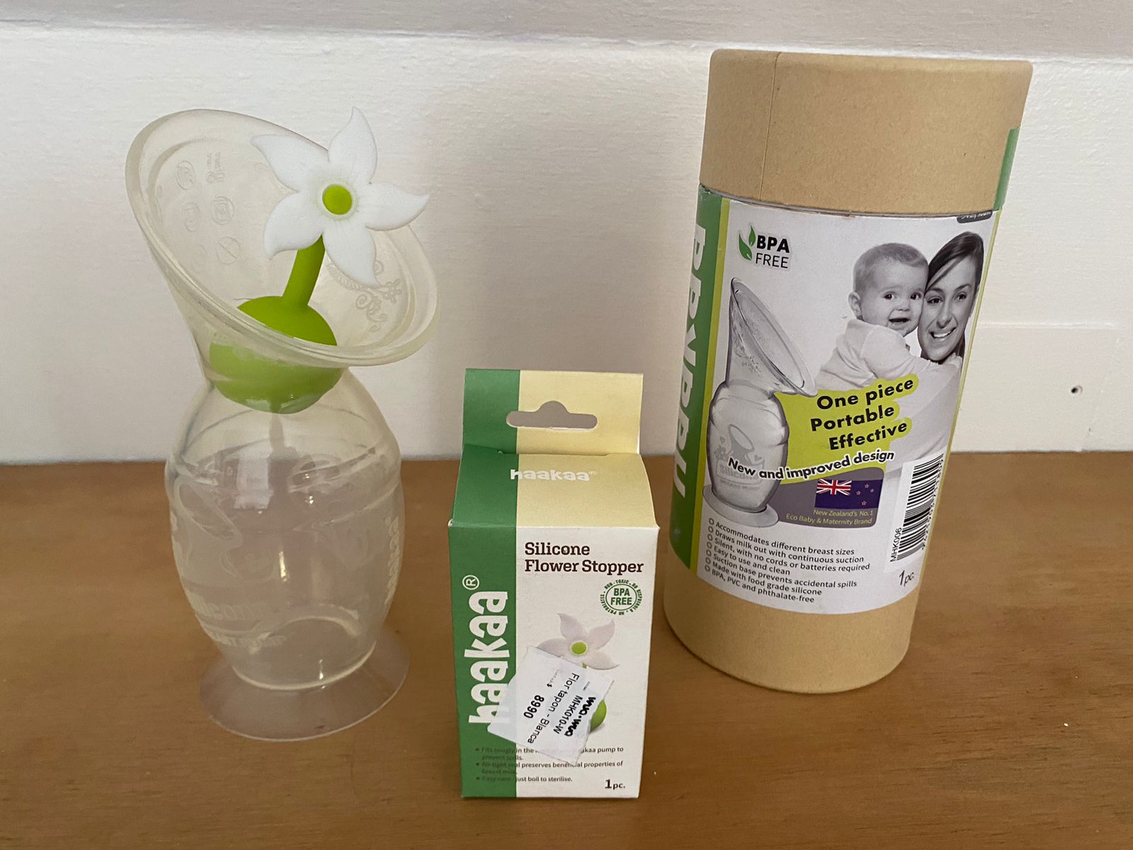 (#PG3036) Recolector de leche gen2 + florcita tapón. Marca Haakaa