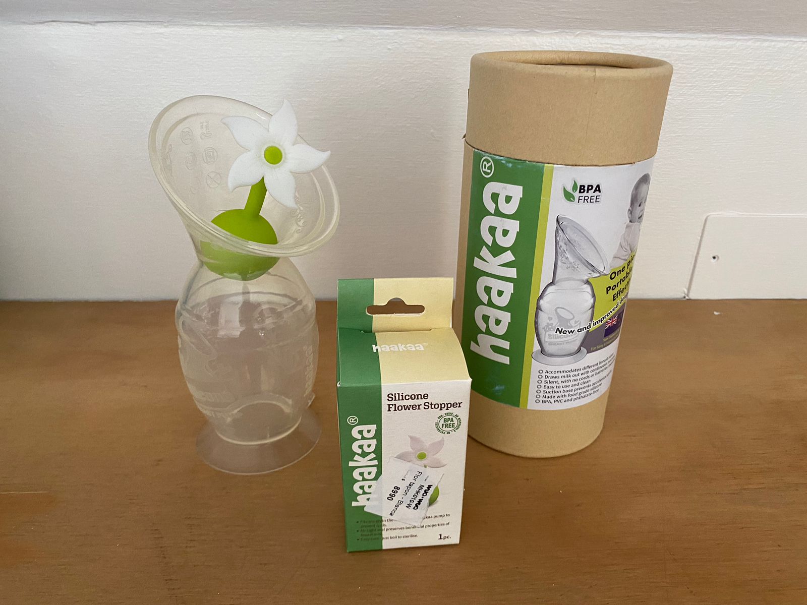 (#PG3036) Recolector de leche gen2 + florcita tapón. Marca Haakaa