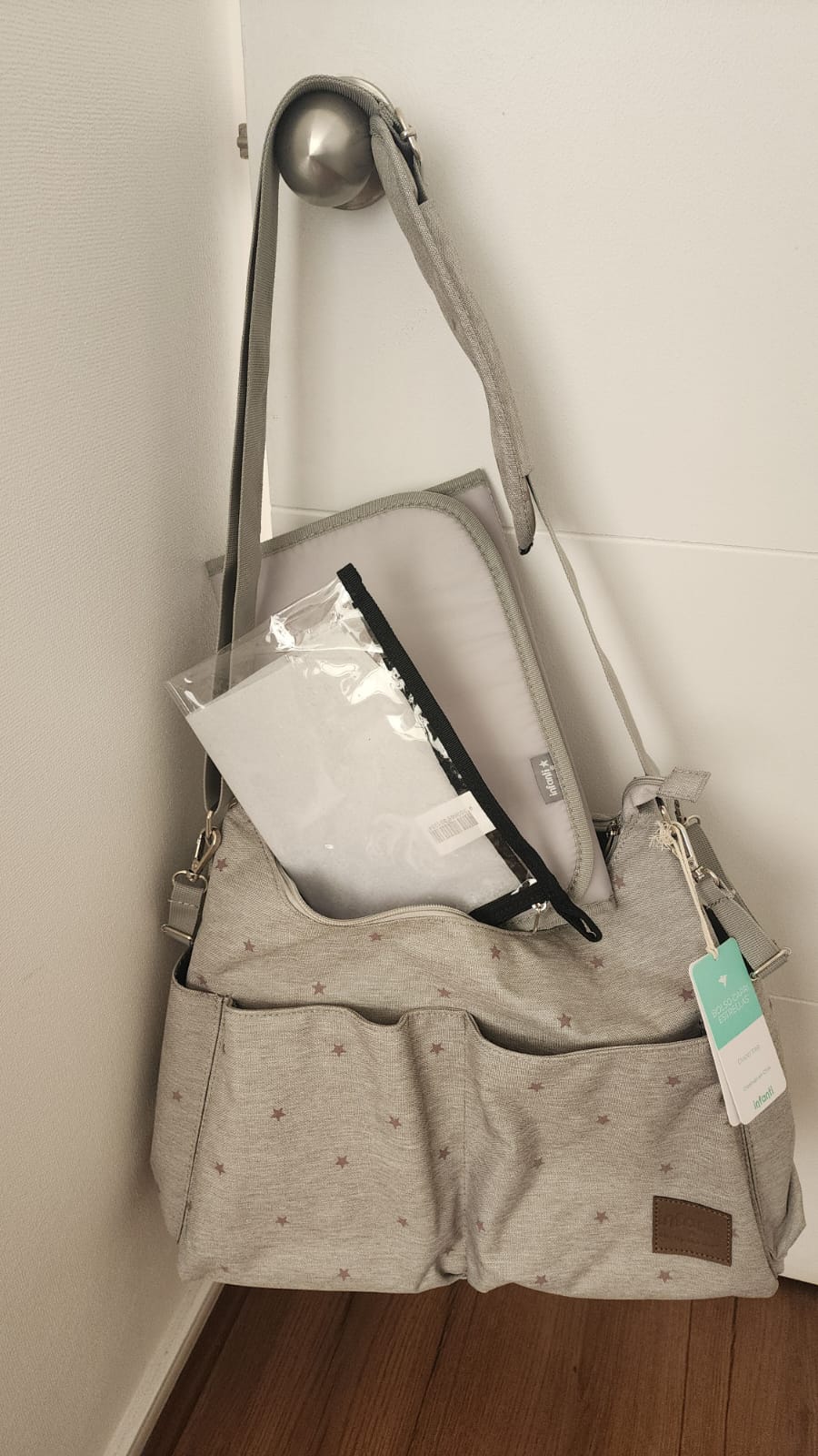 (#PG3059) Bolso Pañalero. Marca Infanti