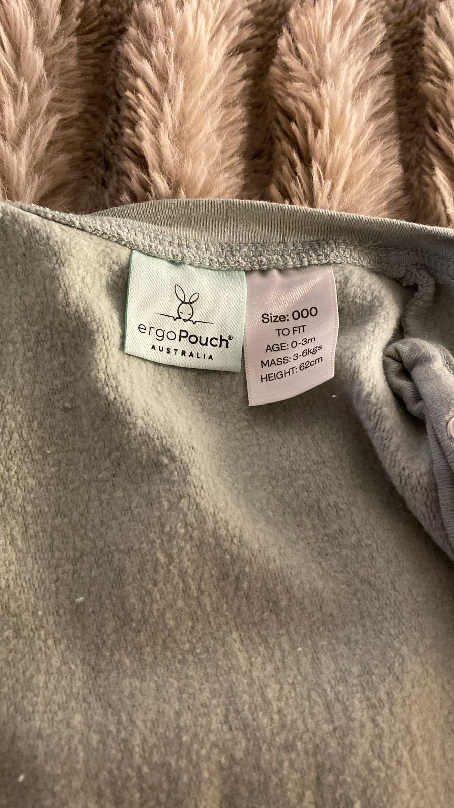 (#PG3060) Coccon Swaddle bag 1.0 TOG 0 a 3 meses. Marca Ergopouch
