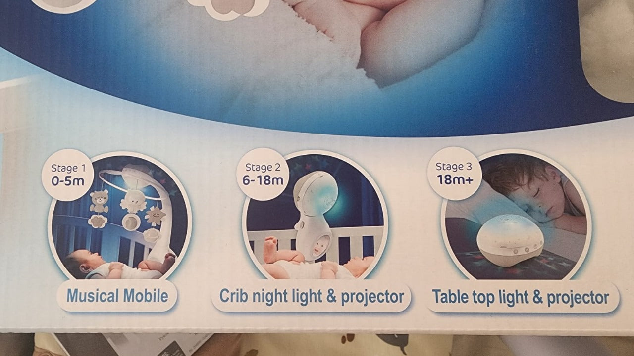 (#PG3091) Móvil para cuna de madera. Marca Infantino