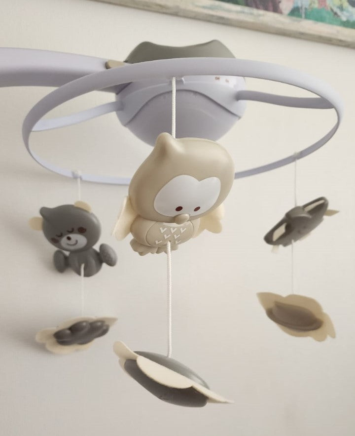 (#PG3091) Móvil para cuna de madera. Marca Infantino