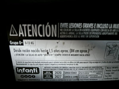 (#PG3114) Coche Travel System Sky. Marca Infanti