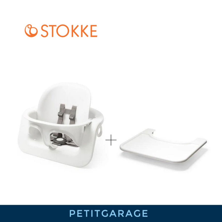 (#PG3128) Kit bebe silla steps (baby set, bandeja, individual, cojín). Marca Stokke