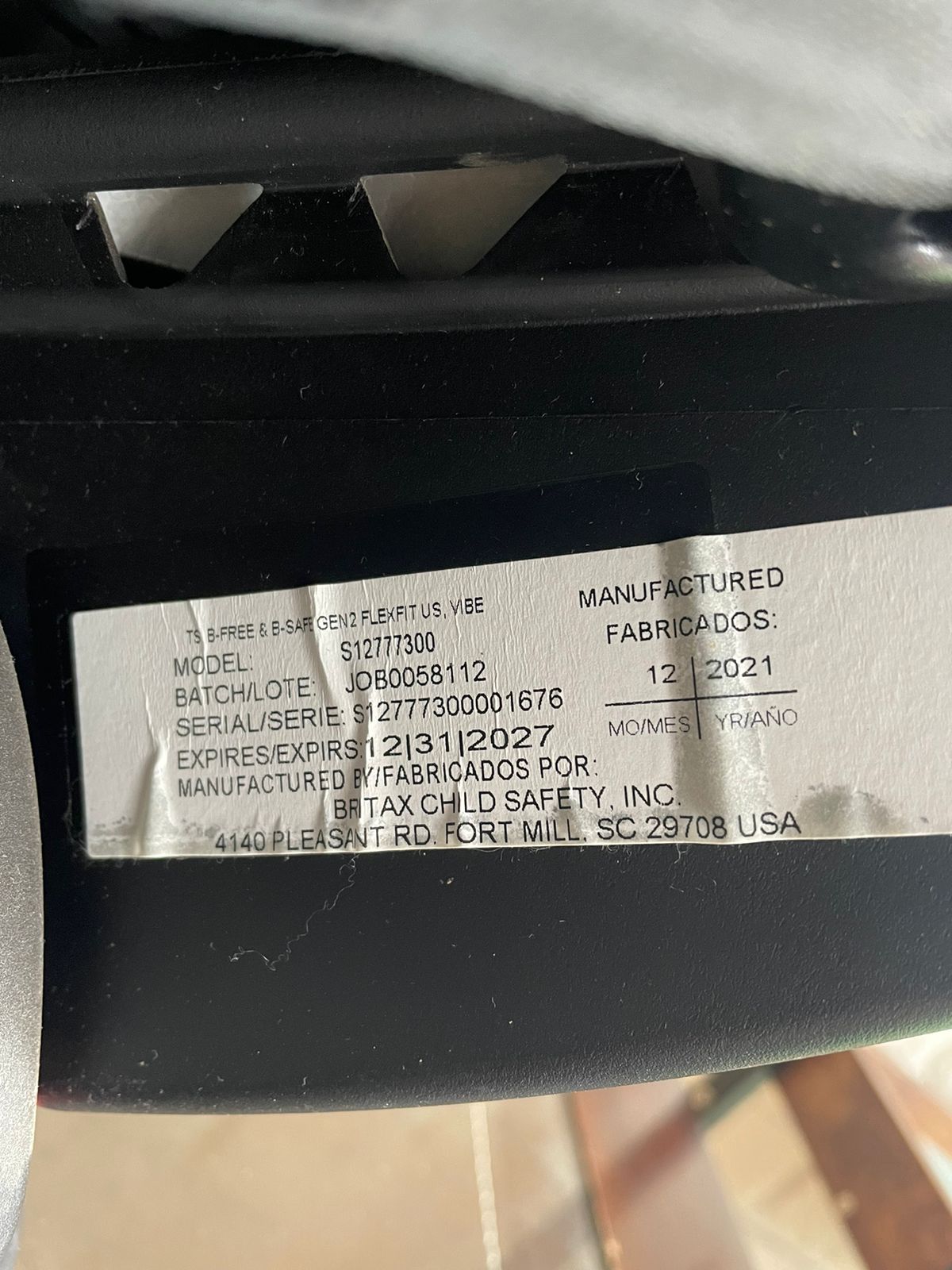 (#PG3143) Huevito para auto. Marca Britax