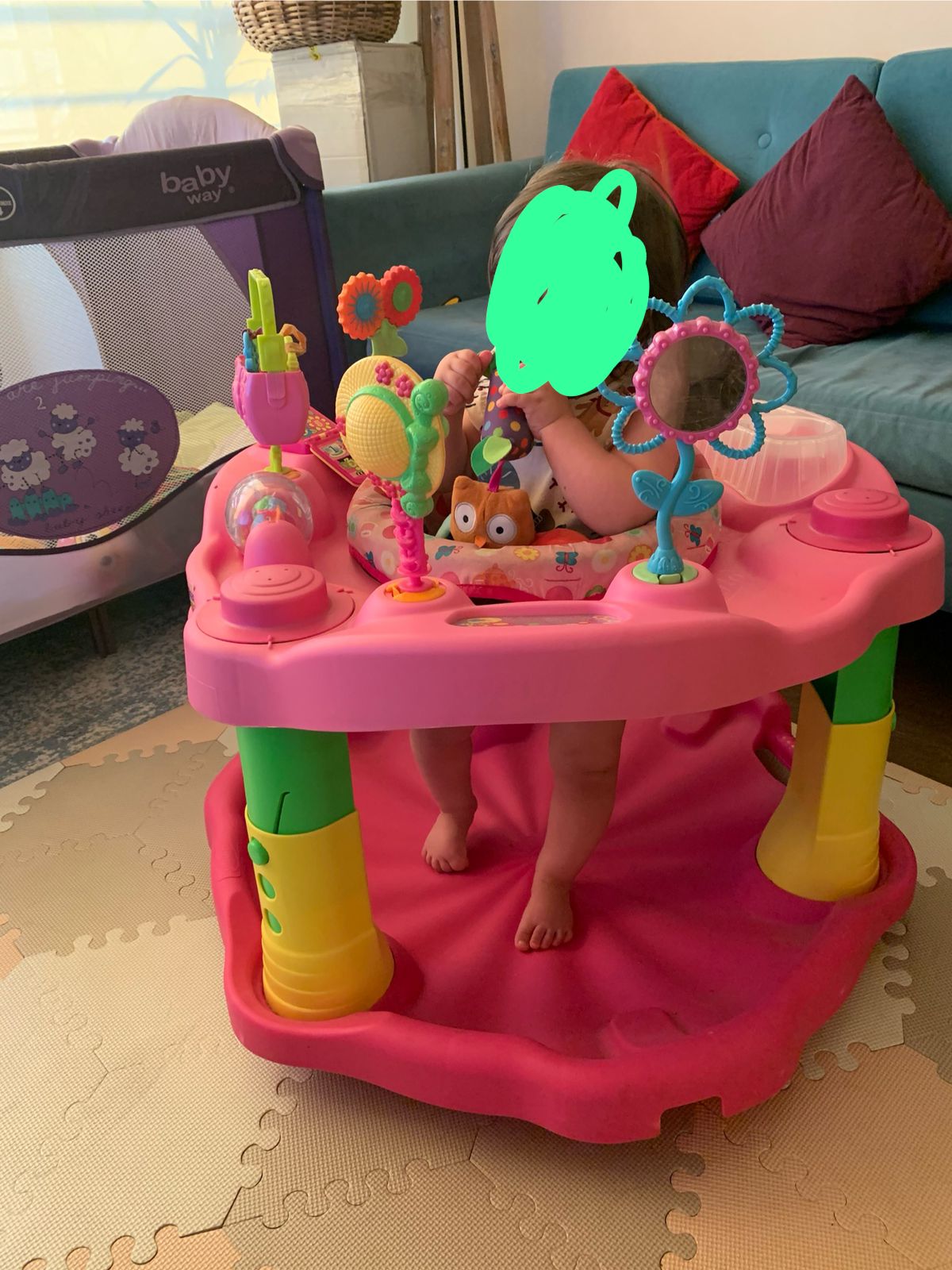 (#PG3144) Saltarina estación de juego. Marca Evenflo