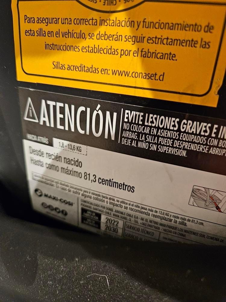 (#PG3161) Huevito modelo Mico Max. Marca Maxi Cosi