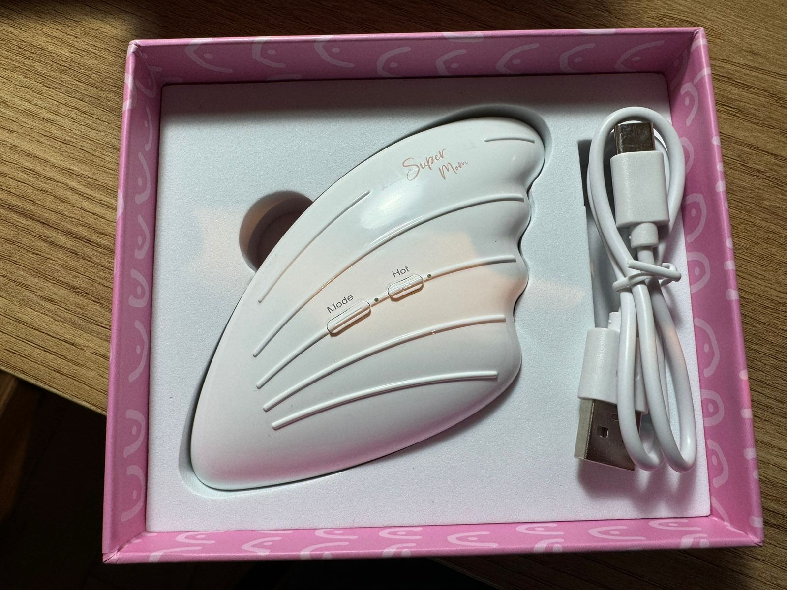 (#PG3202) Masajeador de lactancia con 3 niveles de calor. Marca Supermom