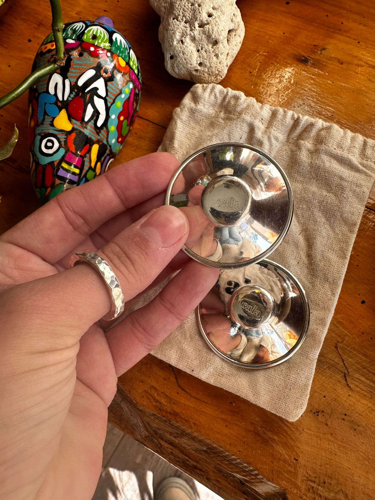 (#PG3260) Copitas de plata. Marca Cala