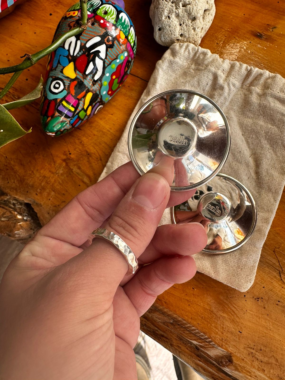 (#PG3260) Copitas de plata. Marca Cala