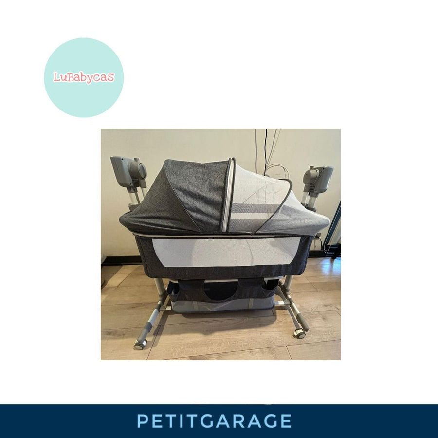 (#PG3266) Cuna colecho, Mecedora eléctrica E-class. Marca Lubabycas