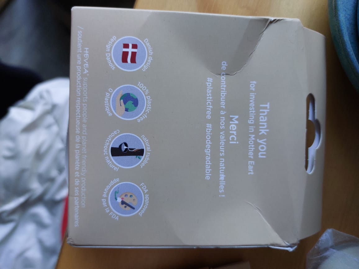 (#PG3306) Chupete 0-3 meses. Marca HEVEA