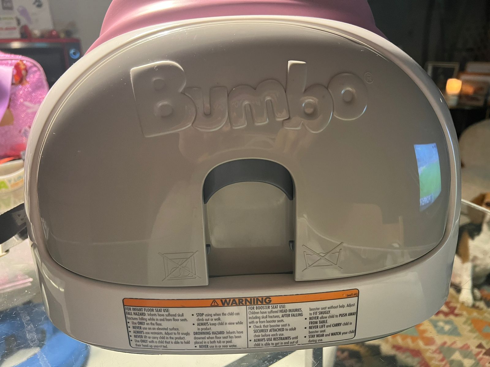 (#PG3341) Silla Multi Seat Rosada. Marca Bumbo