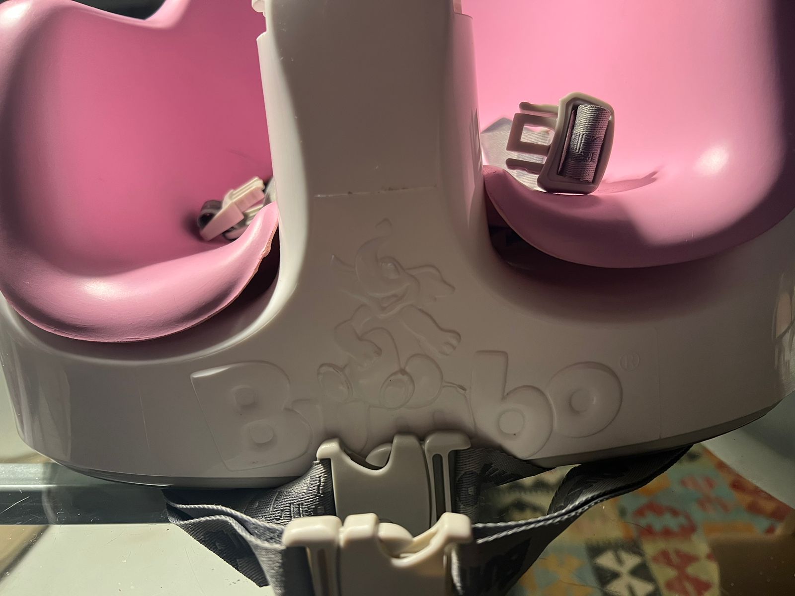 (#PG3341) Silla Multi Seat Rosada. Marca Bumbo