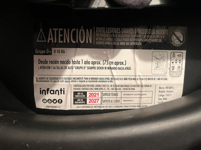 (#PG3348) Coche Travel System Epic 5g Black. Marca Infanti