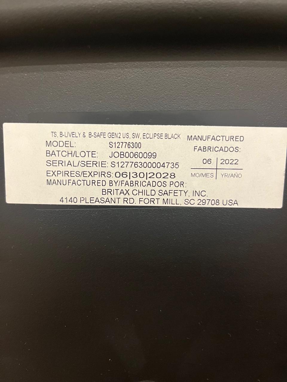 (#PG3366) Coche Travel System B lively / B safe gen 2. Marca Britax