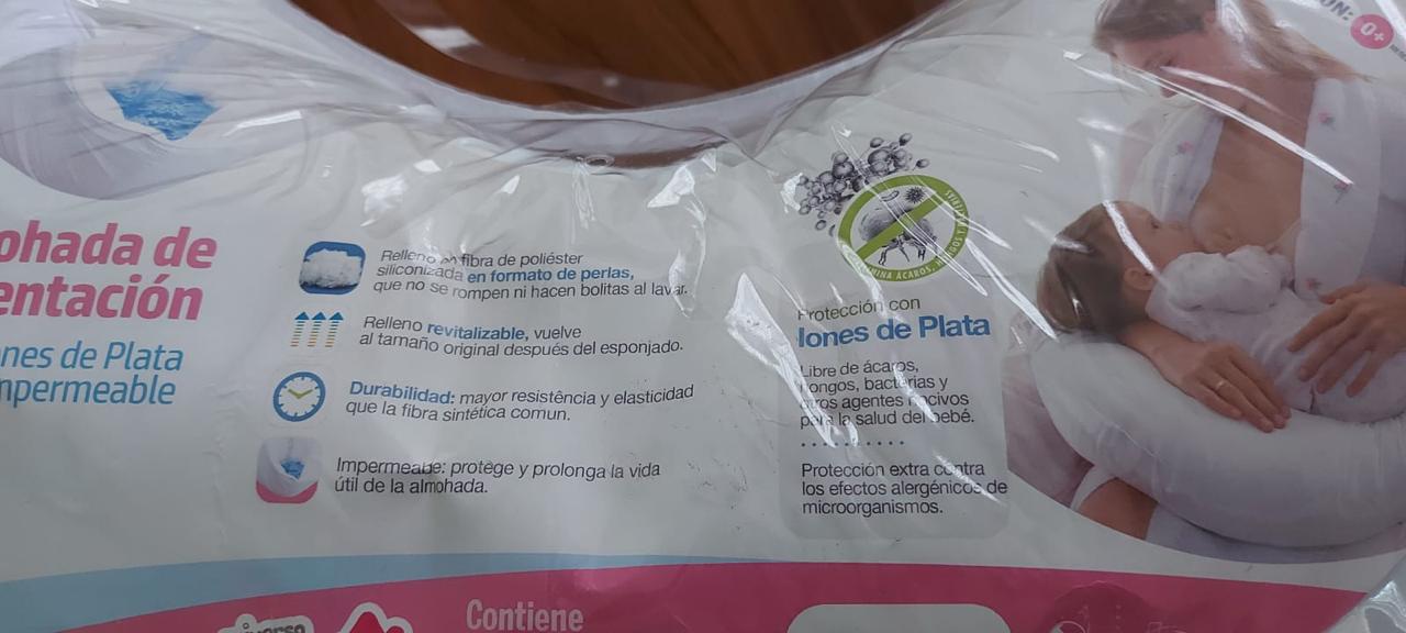 (#PG3390) Cojín de lactancia impermeable con funda. Marca Fibrasca
