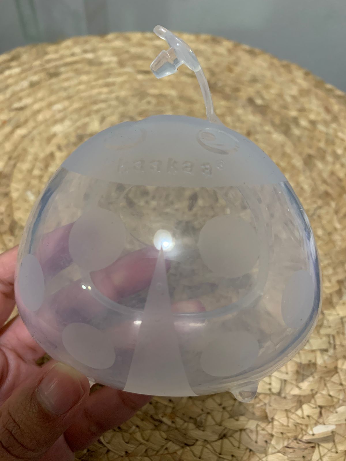 (#PG3396) Recolector de leche de silicona Gen1 + Recolector de leche Ladybug + Tapa para recolector de silicona. Marca Haakaa