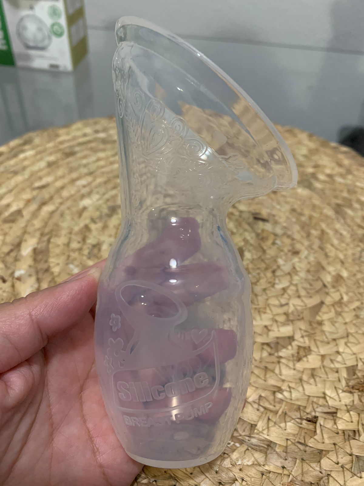 (#PG3396) Recolector de leche de silicona Gen1 + Recolector de leche Ladybug + Tapa para recolector de silicona. Marca Haakaa