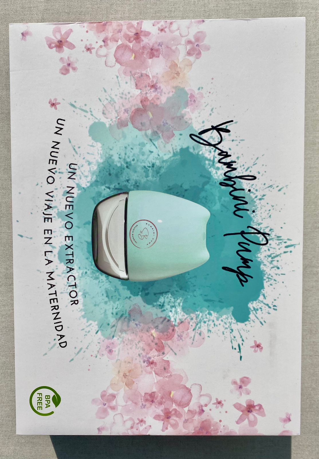 (#PG3421) Extractor de leche eléctrico. Marca Spacio Bambini