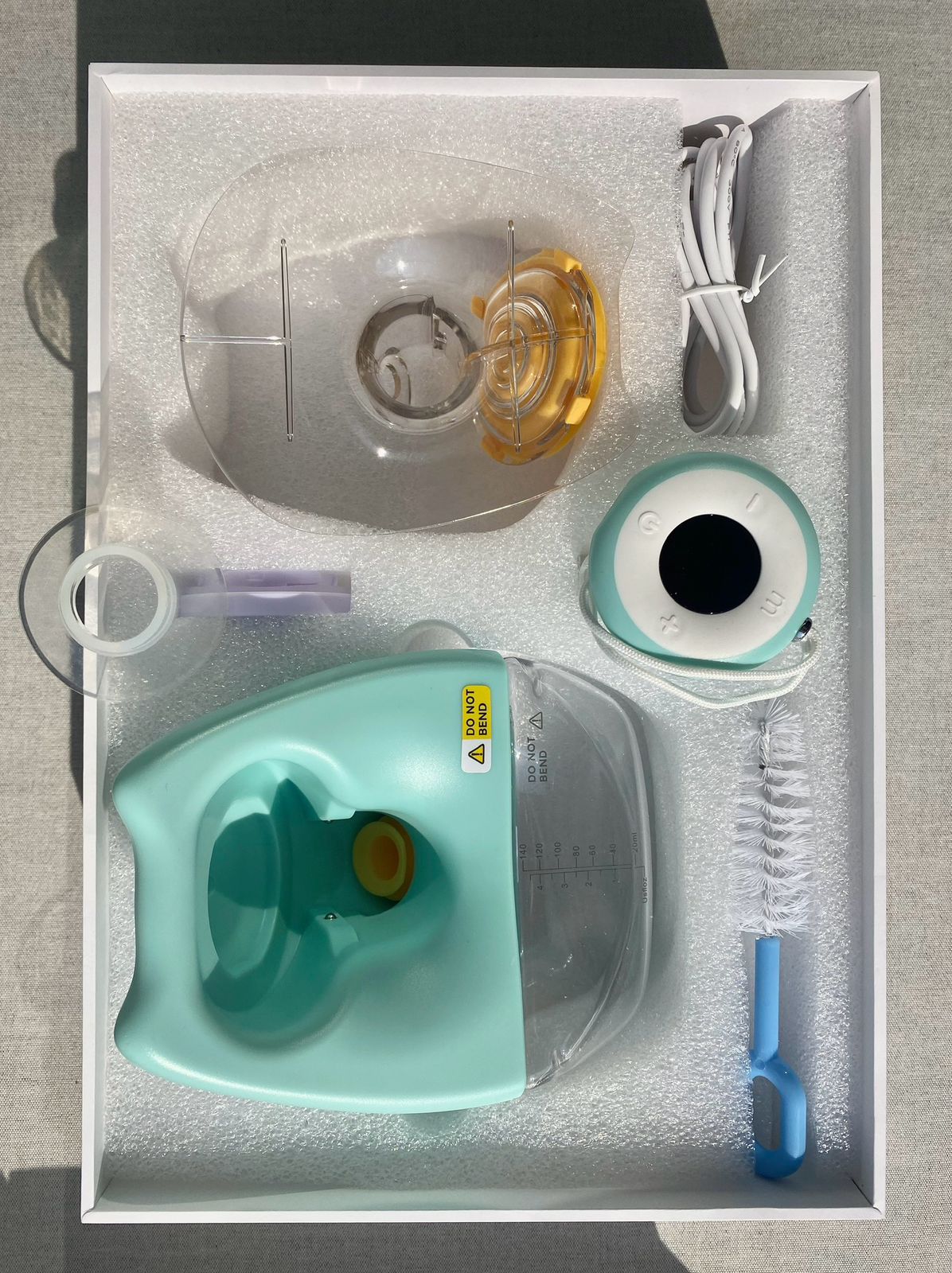 (#PG3421) Extractor de leche eléctrico. Marca Spacio Bambini