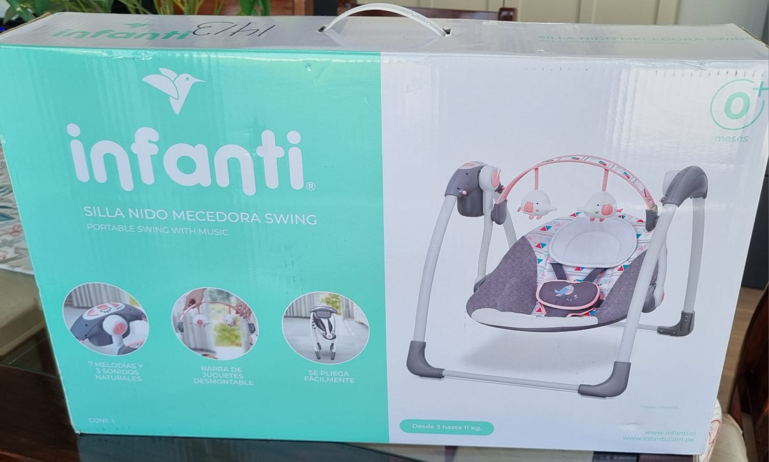 (#PG3466) Silla Nido Swing. Marca Infanti