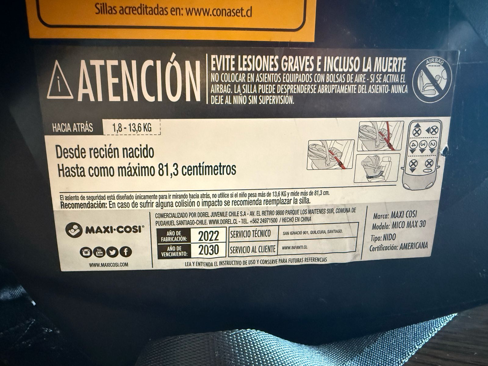 (#PG4442) Coche Travel System modelo Gia Xp Midnight. Marca Maxi Cosi