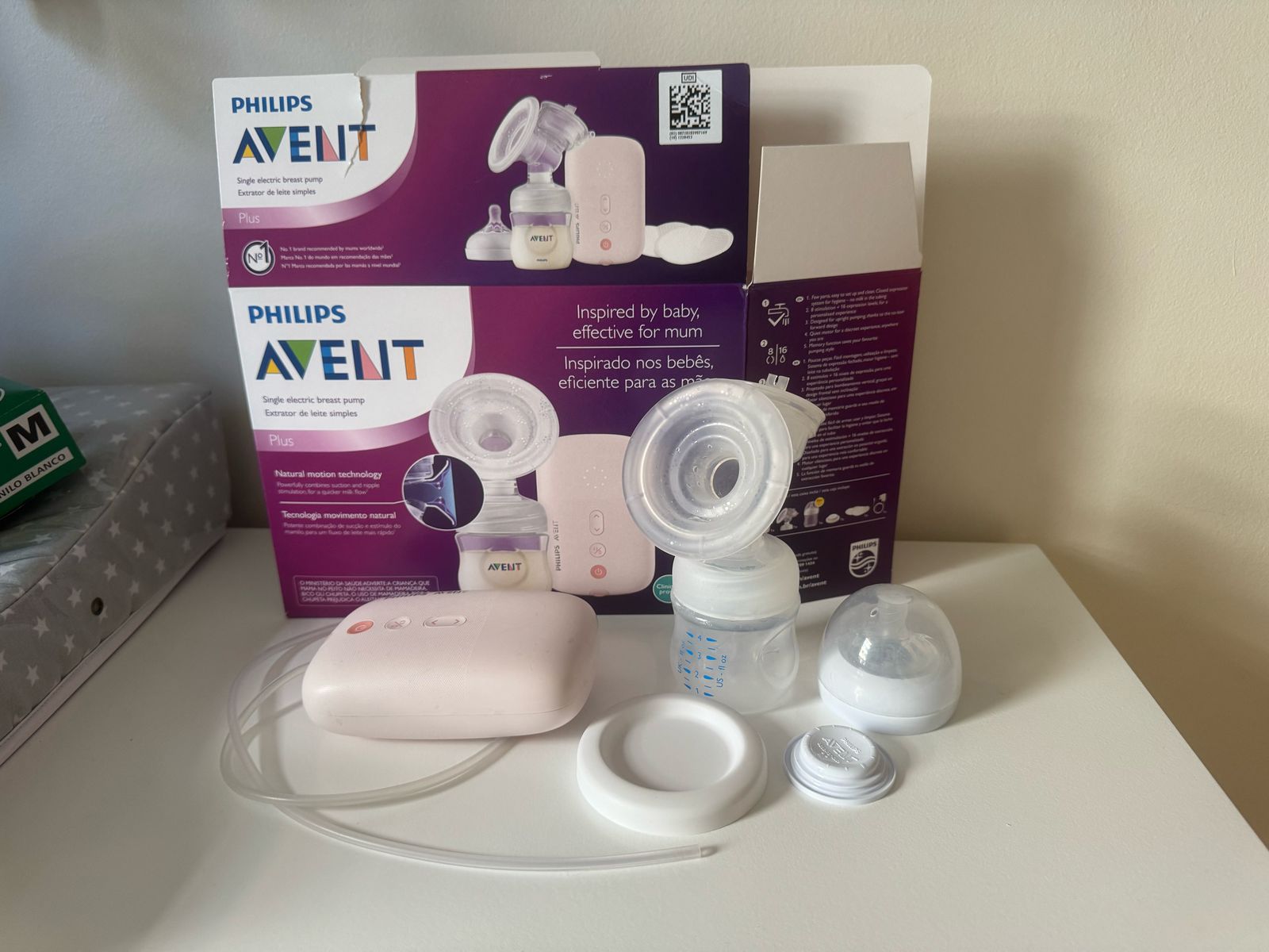 (#PG4589) Extractor de leche eléctrico simple. Marca Philips Avent