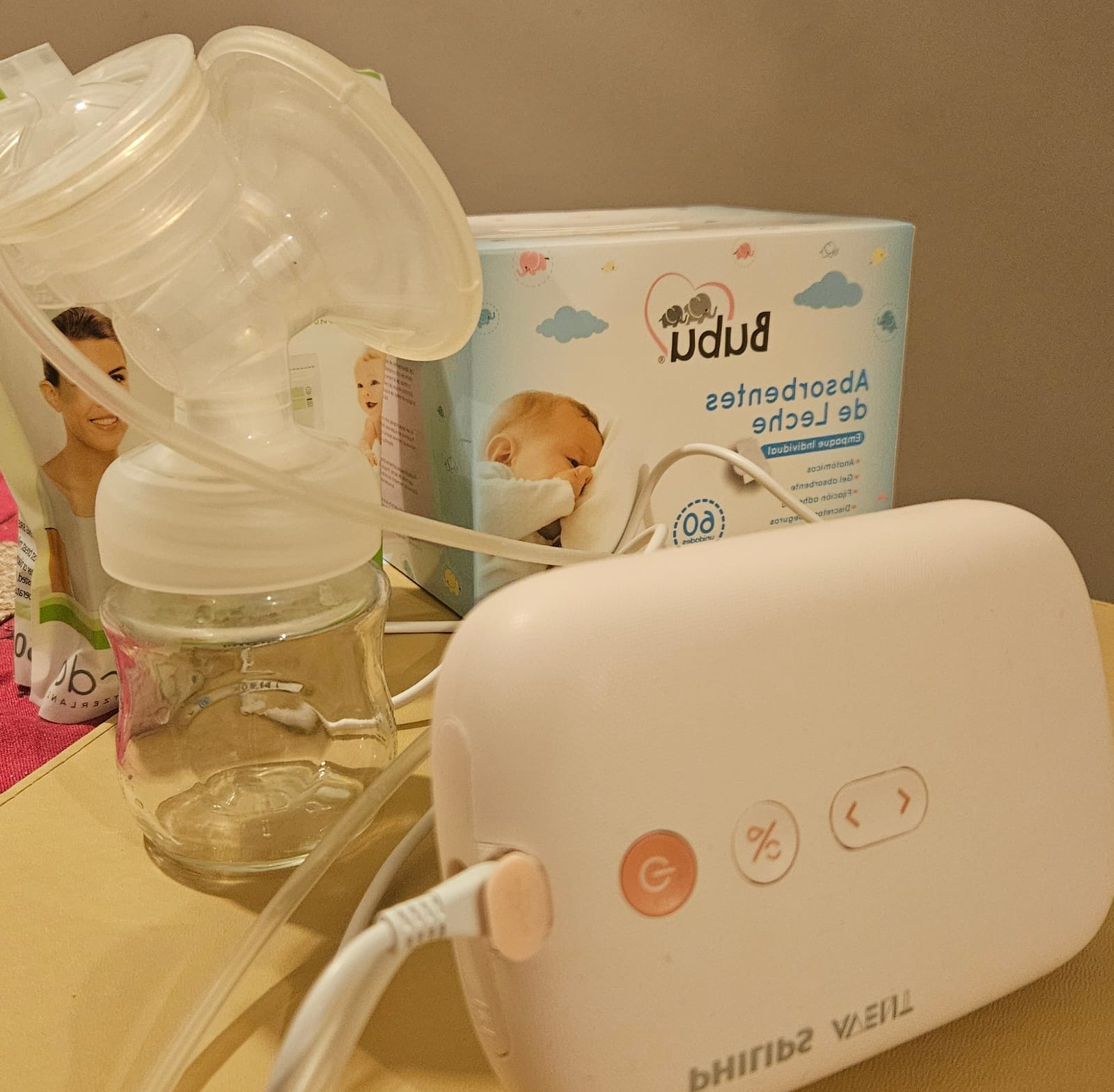 (#PG4624) Extractor de leche eléctrico simple. Marca Philips Avent