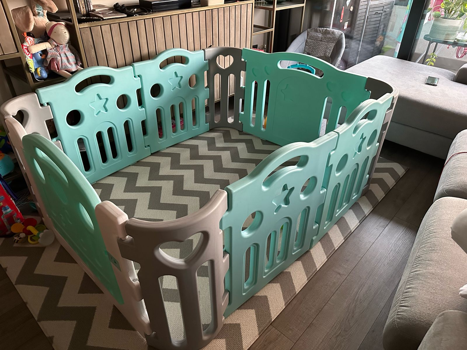 (#PG4690) Playmat modelo animales ZigZag. Marca Oruga Kids