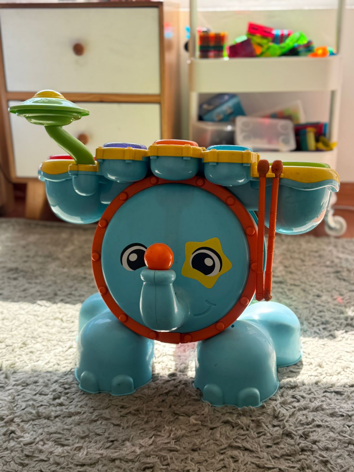 (#PG5097) Batería de juguete elefante. Marca VTech