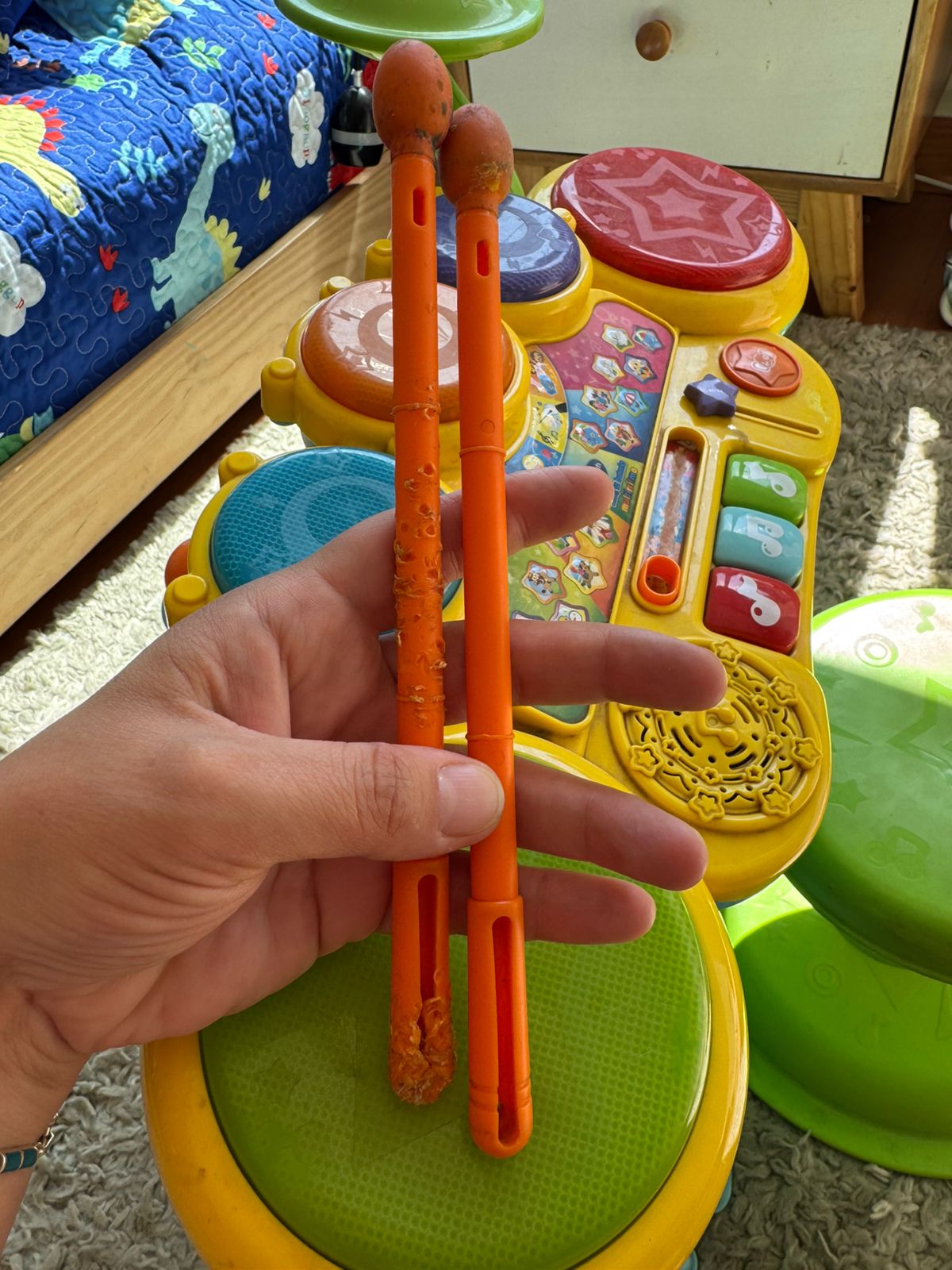 (#PG5097) Batería de juguete elefante. Marca VTech