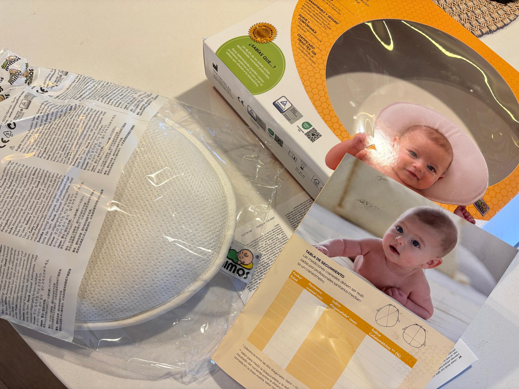 (#PG5185) Cojín plagiocefálea. Marca Mimos