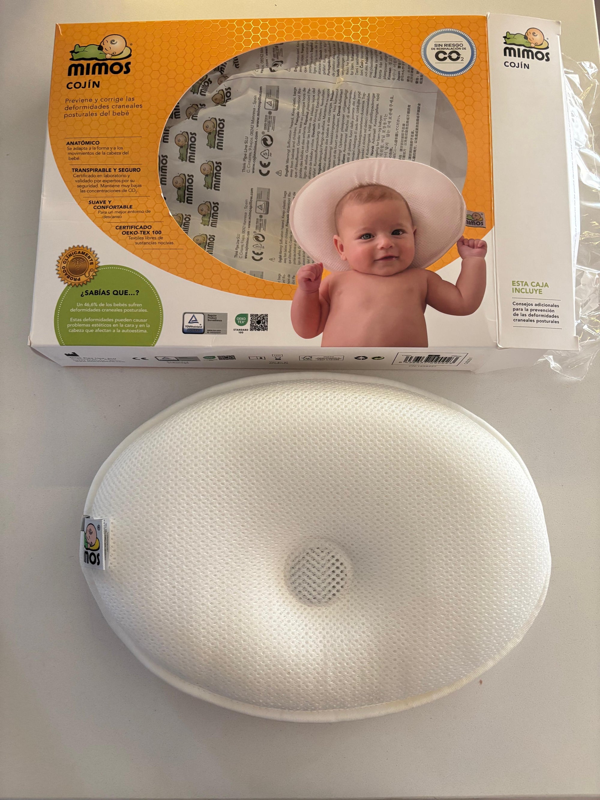 (#PG5185) Cojín plagiocefálea. Marca Mimos