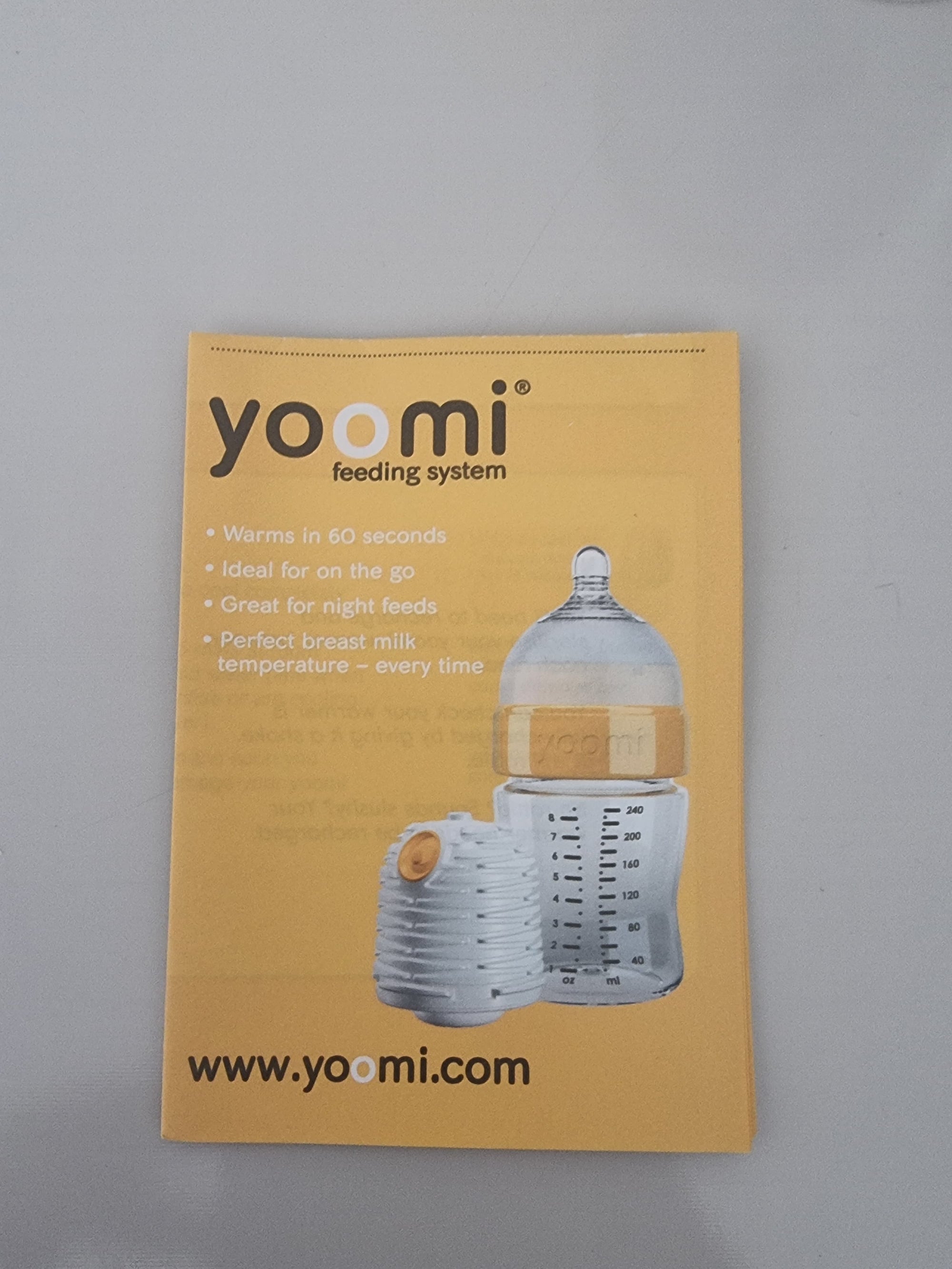 (#PG5385) Mamadera + Calentador + Cápsula. Marca Yoomi