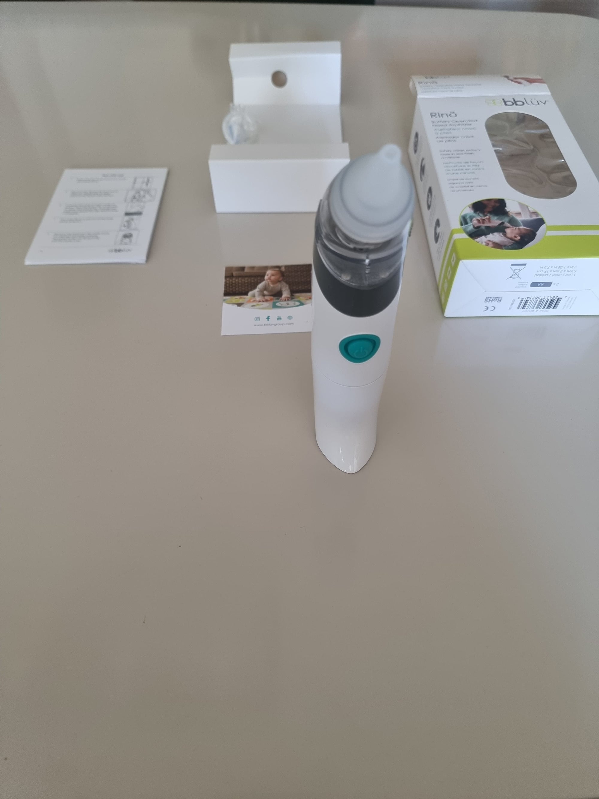 (#PG5387) Aspirador nasal a pilas modelo Rinö. Marca Bbluv