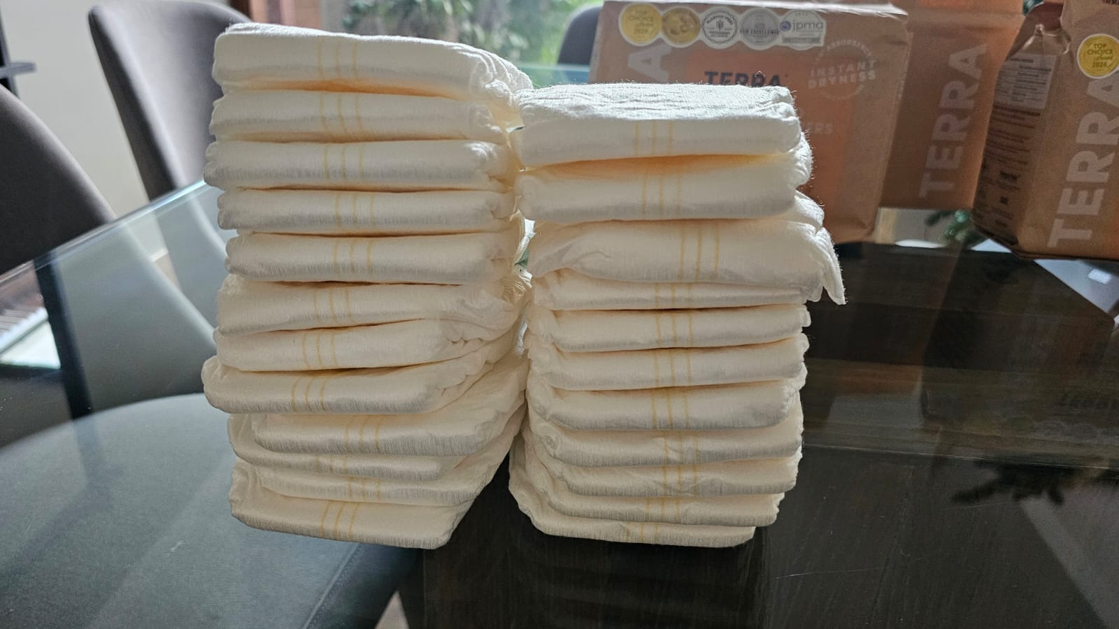 (#PG5428) 3 bolsas de Pañales para recién nacido. Marca Terra