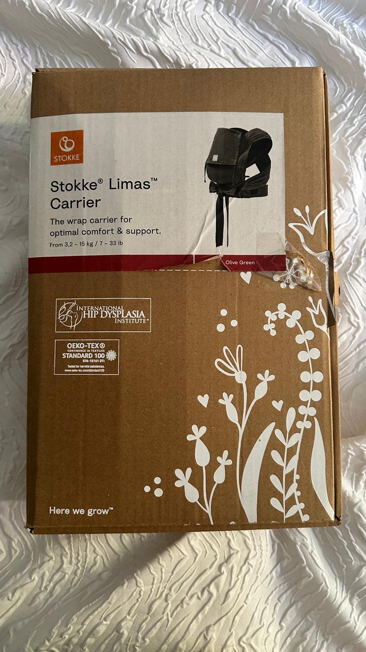 (#PG5457) Mochila ergonómica modelo Limas Carrier Olive Green. Marca Stokke