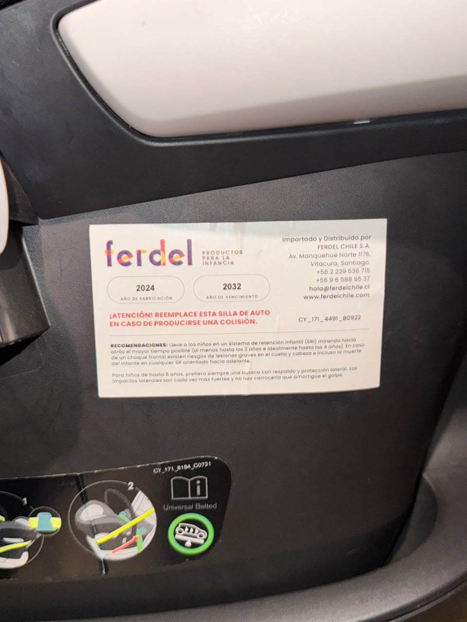 Silla de auto Nido Aton B2 + Base One i-size. Marca Cybex (#PG5928)