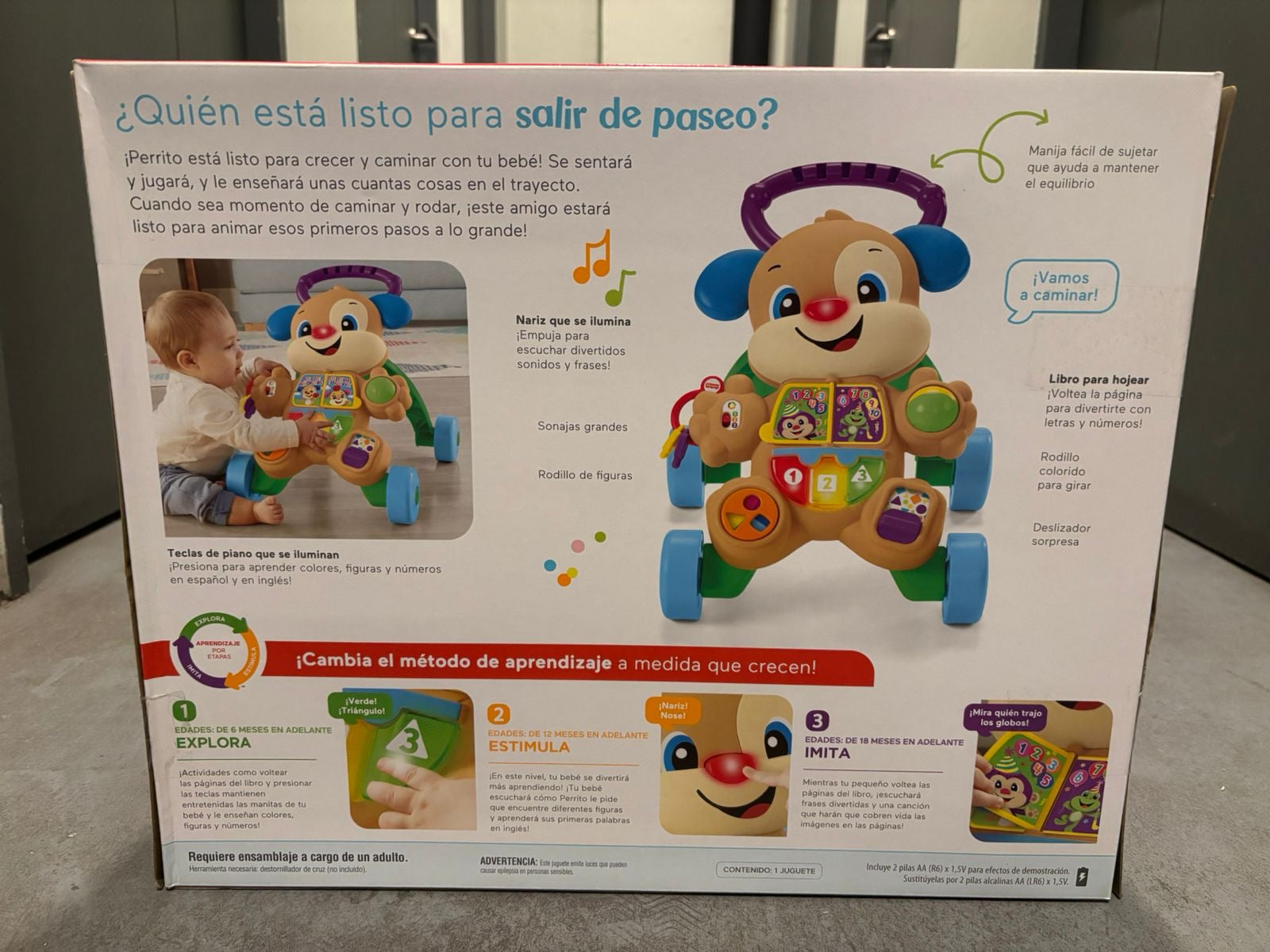 (#PG5299) Andador modelo perrito. Marca Fisher Price