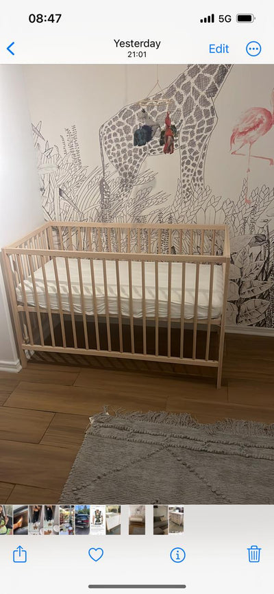(#PG4869) Cuna de madera modelo Sniglar. Marca IKEA