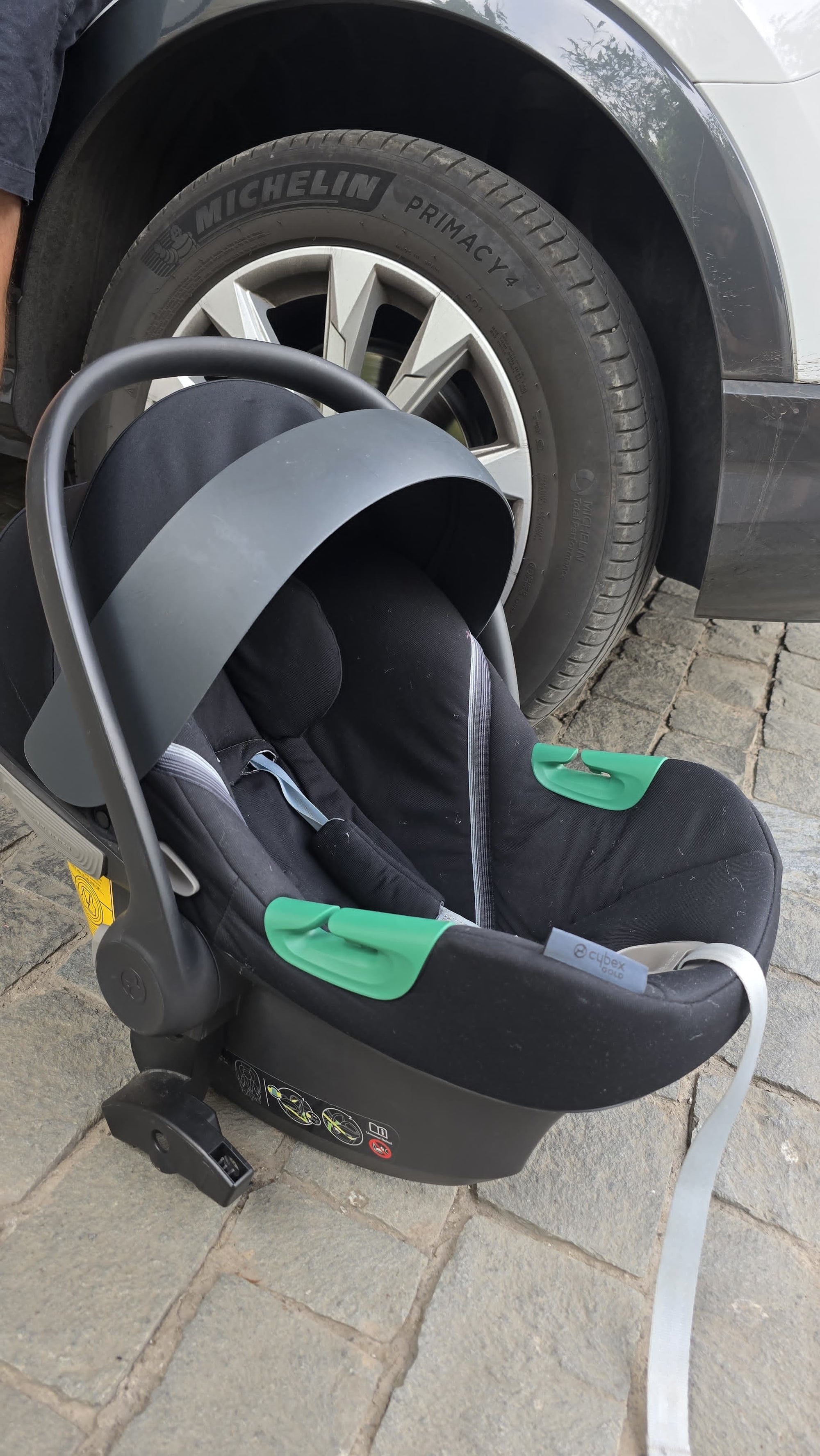 (#PG4540) Silla de auto modelo Aton B2 + Base One Isofix + Adaptadores coche Yoyo. Marca Cybex